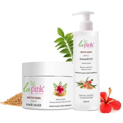 Methi Dana 8-in-1 Shampoo & Hair Mask For Hair Growth Combo