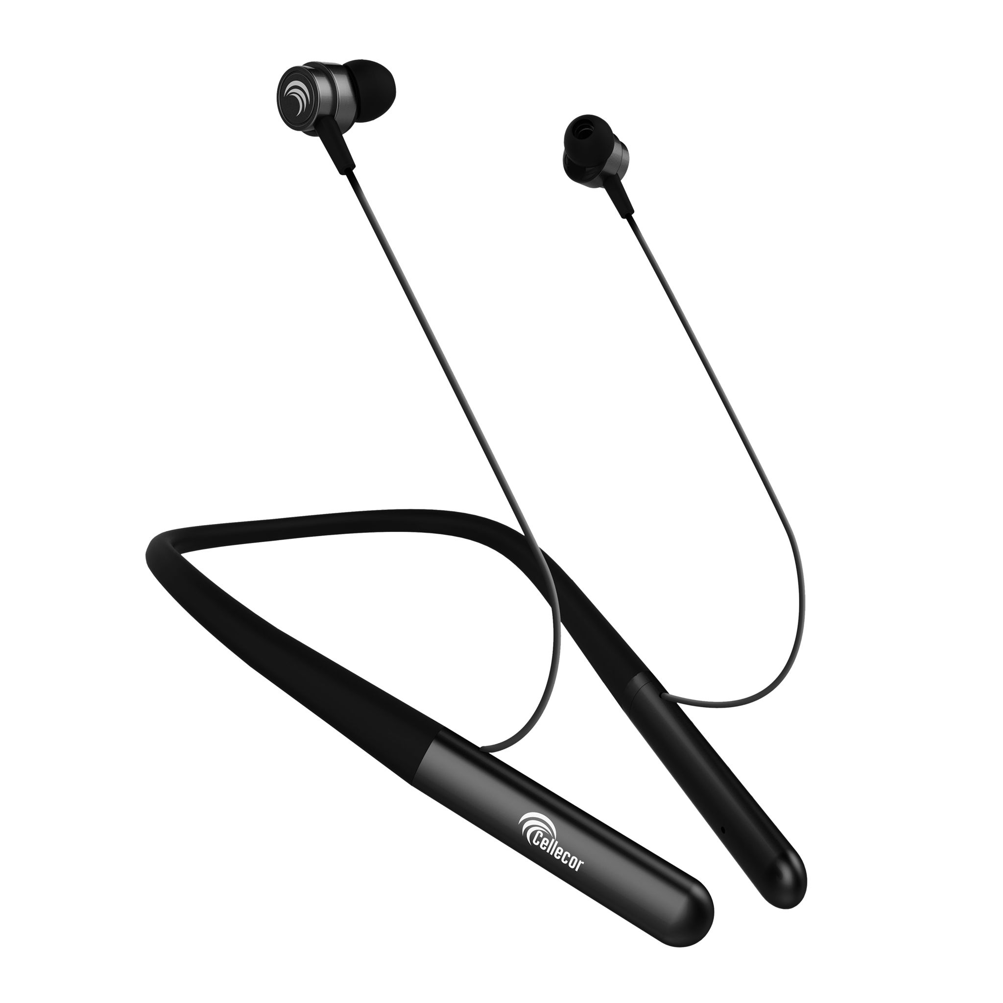 Cellecor BS-1 Wireless Bluetooth Earphone Neckband with 30 Hrs playtime Bluetooth-Black