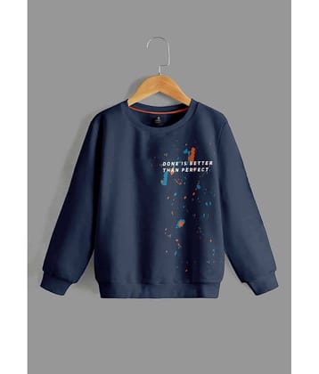 CODEZ Pack of 1 Boys Cotton Blend Sweatshirt ( Blue )