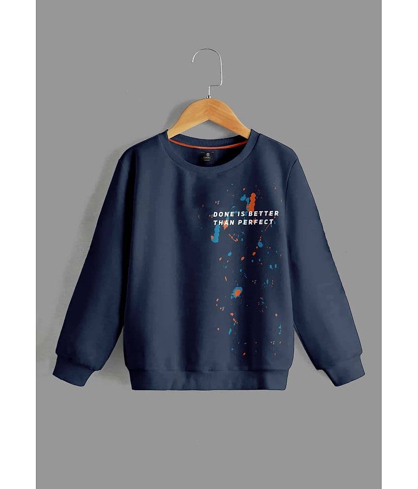 CODEZ Pack of 1 Boys Cotton Blend Sweatshirt ( Blue )