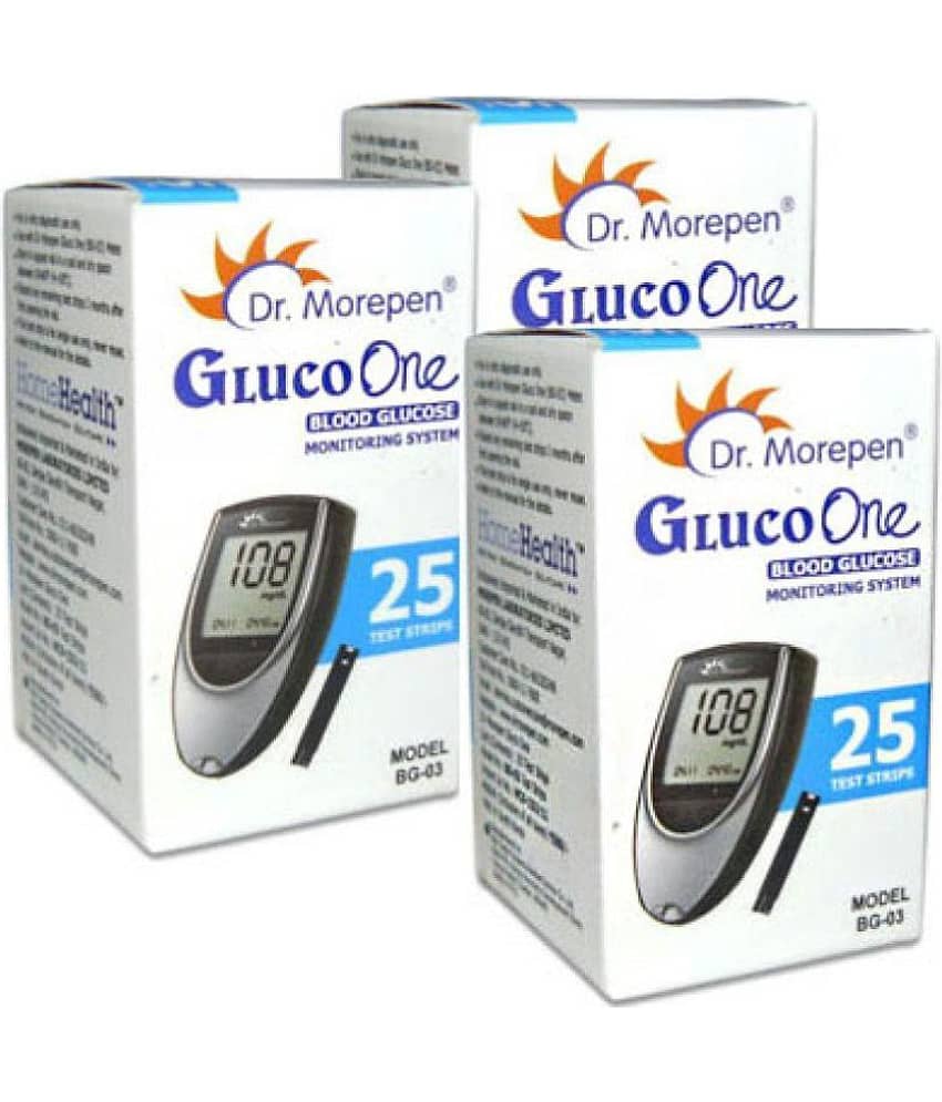 Dr Morepen 75 Strips(3 Packs) Bg 03