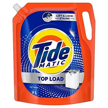 Tide Matic Liquid Detergent Top Load - Stain Removal In Washing Machine, 2 L