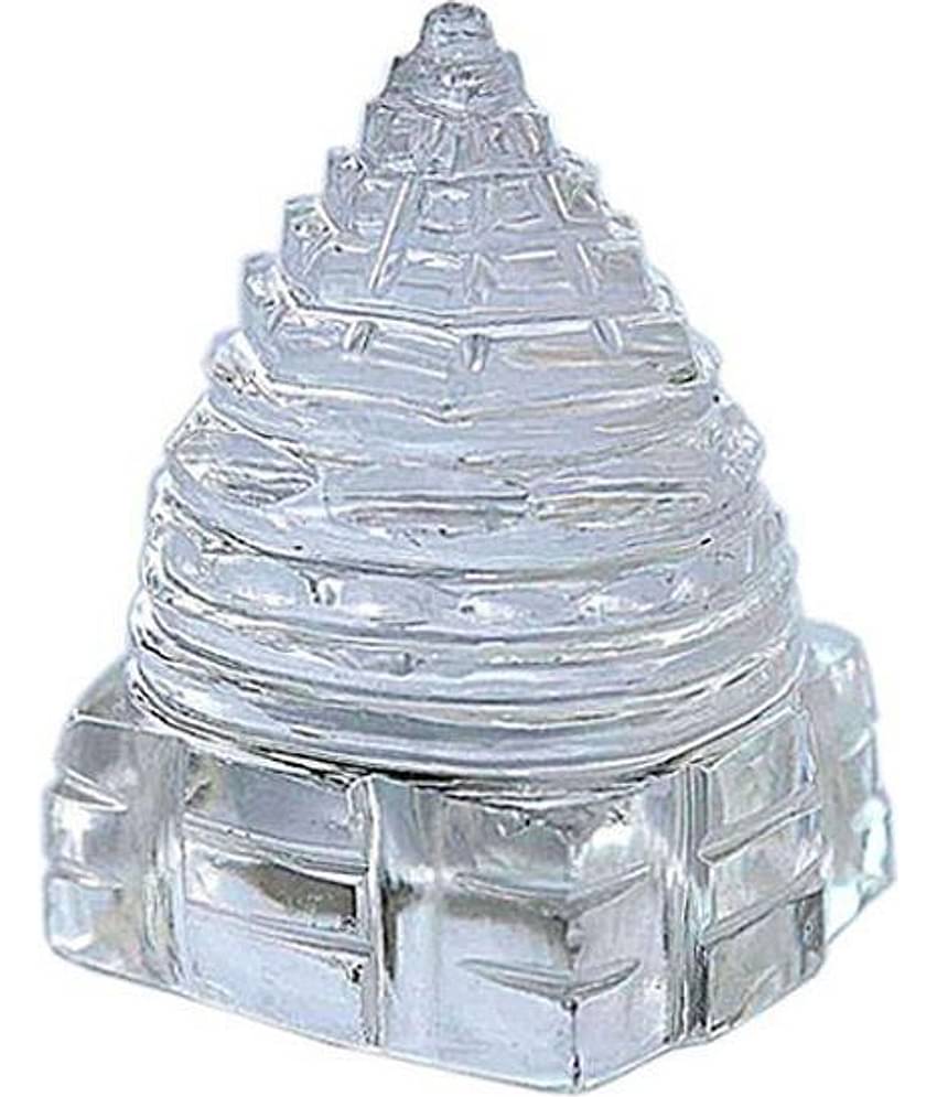 Zyena International Glossy Crystal Glass Saphatik Shri Yantra