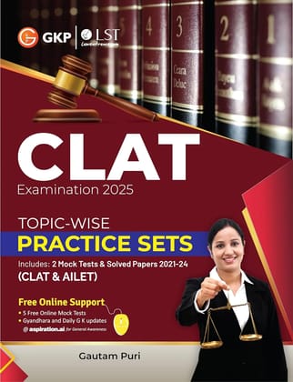 GKP CLAT 2025 Topic-Wise Practice Sets (Includes CLAT & AILET solved papers from 2021-24)