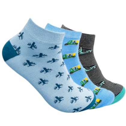 Ankle Set 3 Socks For Men - Transport