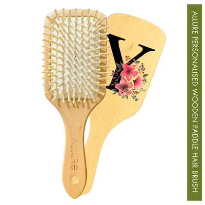Allure Personalised Letter Y Paddle Hair Brush