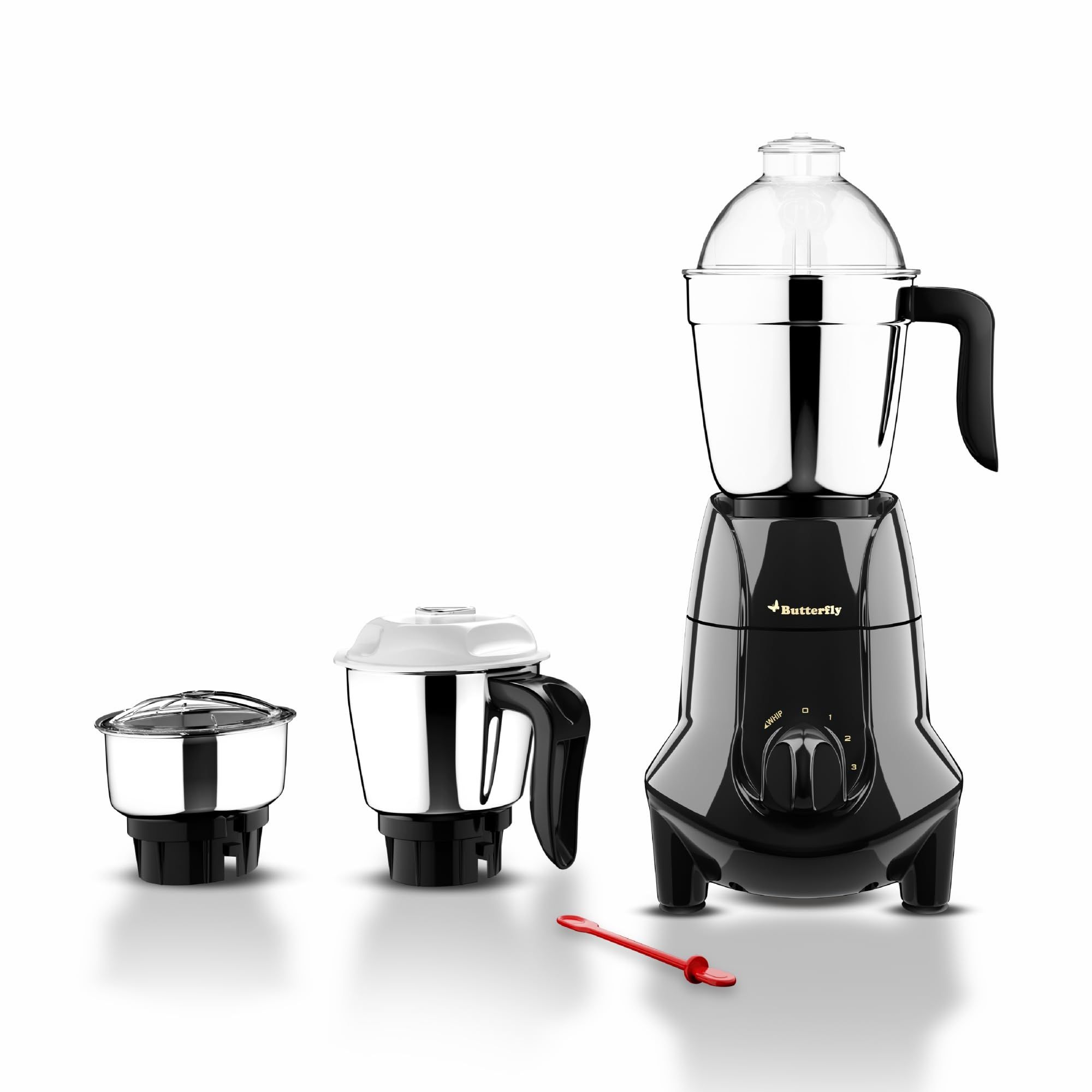 Butterfly Jet Elite 750 Watt Mixer Grinder | 3 Leafproof Stainless Steel Jars| ABS body | Grey Butterfly Jet Elite 750 Watt Mixer Grinder | 3 Leafproof Stainless Steel Jars| ABS body | Grey - Grey / Small