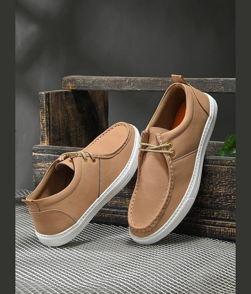server Casual Shoes Tan Men's Boat Shoes