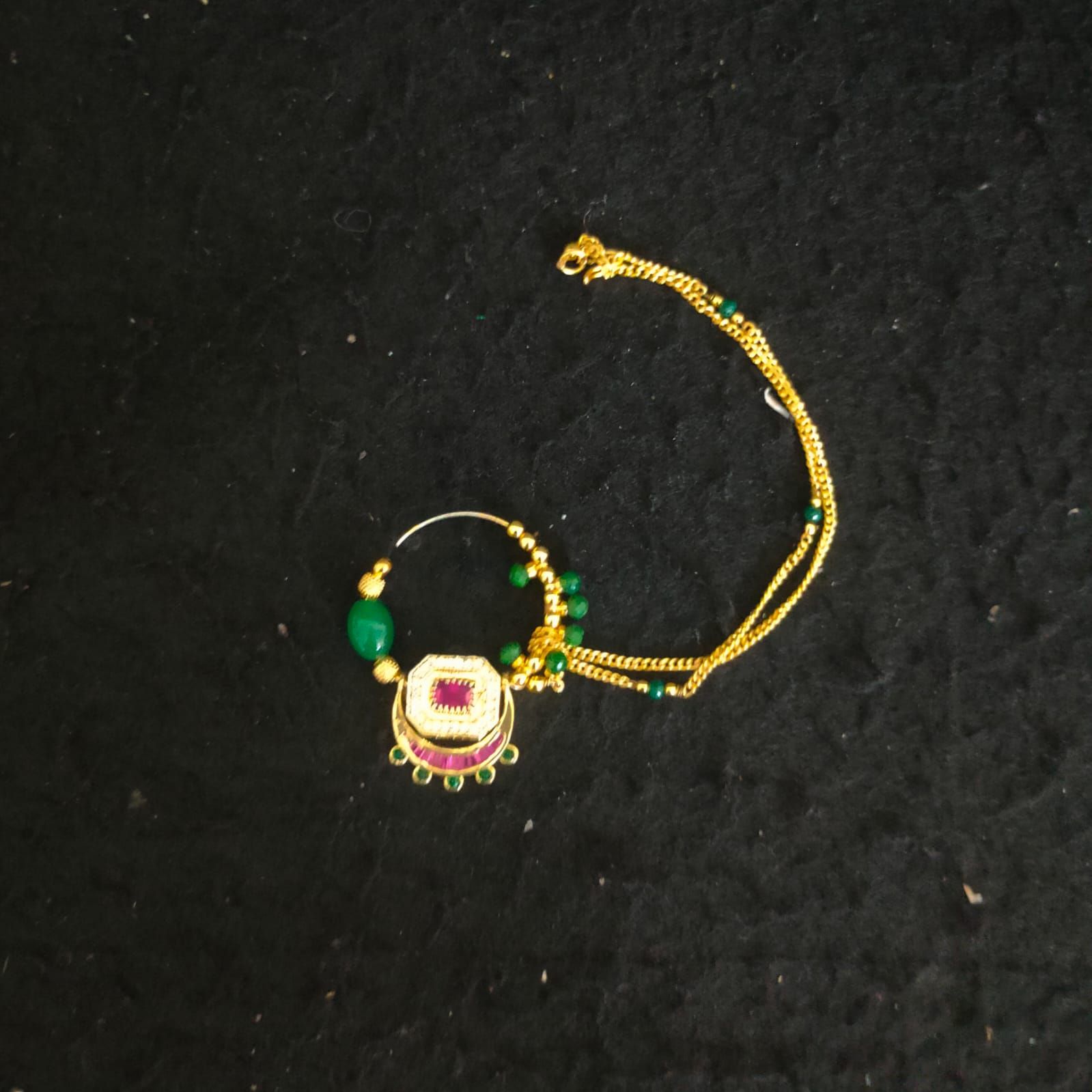 Royal Kundan Polki Nath for Bridal Jewelry