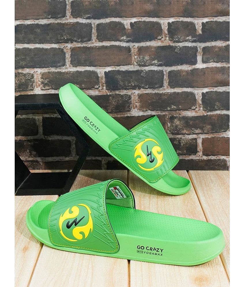Campus - Fluorescent Green Men's Slide Flip Flop