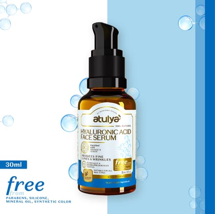 Atulya Hyaluronic Acid Face Serum for Fine Lines and Wrinkles - 30ml Atulya Hyaluronic Acid Face Serum for Fine Lines and Wrinkles - 30ml
