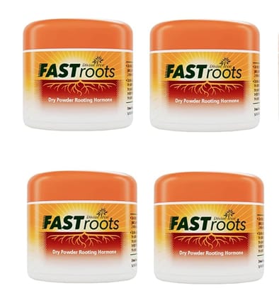 DIVINE TREE Fast Root Dry Rooting Hormone Powder For Plants Cuttings-Ideal for rapid rooting & propagating all plants-Enhances Root Development for Plants-Boosts Propagation Success Rate-50gm(PACK-4)
