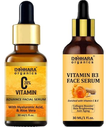 Donnara Organics Face Serum Vitamin C Daily Care For All Skin Type ( Pack of 2 )