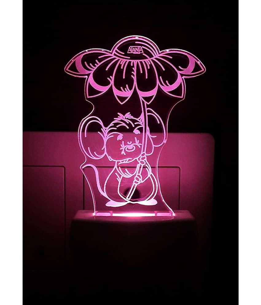 SUPER AJANTA - Multicolor Night Lamp ( Pack of 1 )
