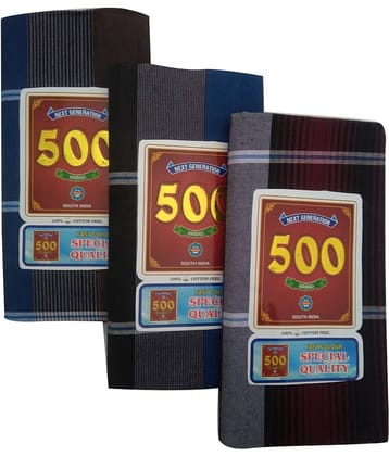 sundar Multi Lungi Pack of 3