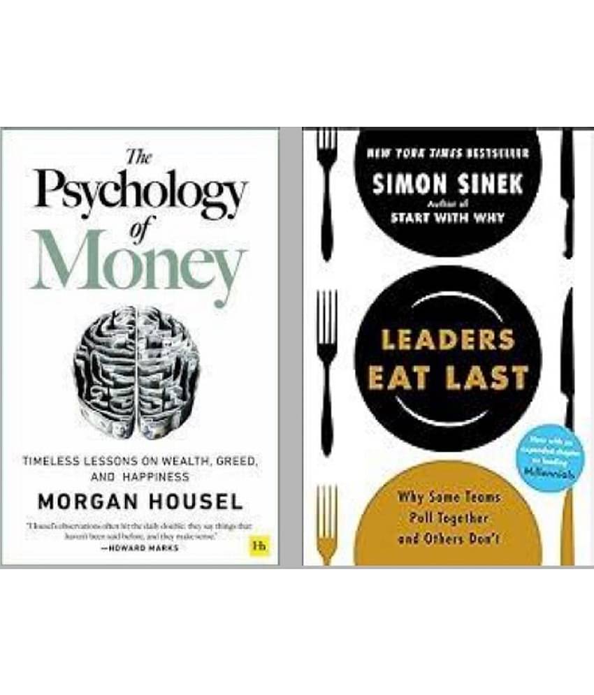 ( Combo of 3 books ) The Psychology Of Money + Leaders Eat Last - paperback