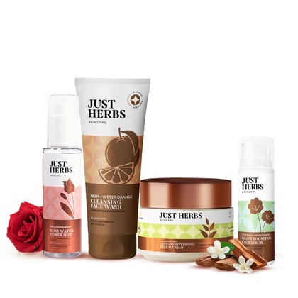 Ayurvedic Glow Boost Skincare Combo Kit of 4 Ayurvedic Glow Boost Skincare Combo Kit of 4 - Combo