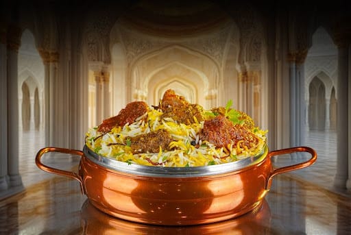 Do Gosht Ki Dum Biryani (Mutton & Chicken Dum Biryani - Serves 2)