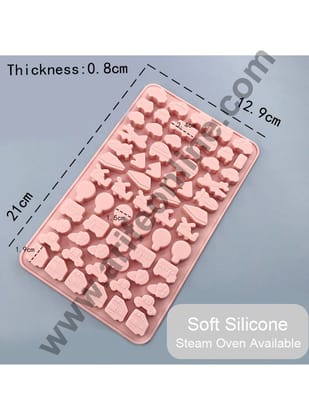 Cake Decor 64 Cavity Silicone Chocolate Mould Cars Buses Airoplane Ice Cream Shape Silicon Jelly Candy Mould