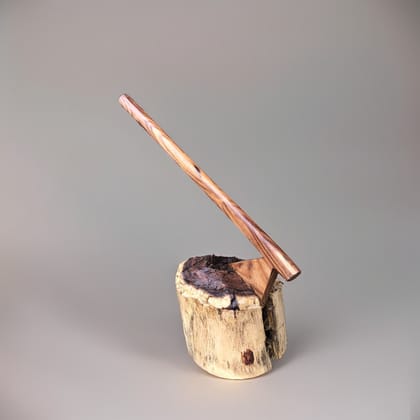 Wooden Art Wood Working Handcrafted Showpiece in Natural Colour