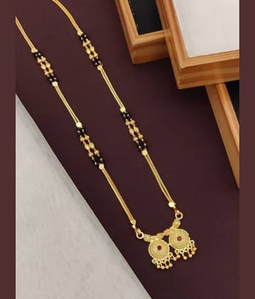 Shivay Fashion Golden Mangalsutra ( Pack of 1 )