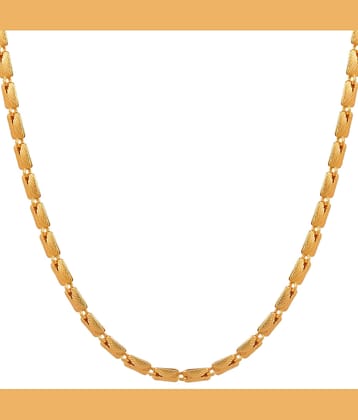 FASHION FRILL - Gold Plated Brass Chain ( Pack of 1 )