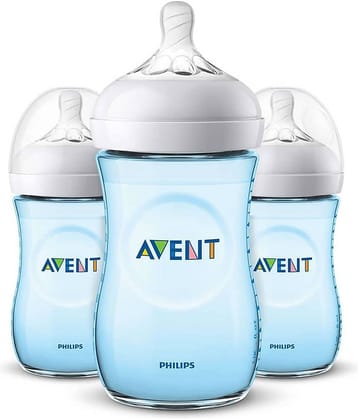 Philips Avent - 260 Blue Feeding Bottle ( Pack of 3 )