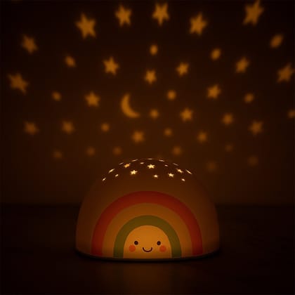 Rainbow projector LED Night Light for Kids (1 Pc (Music is not playing)