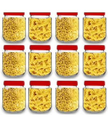 CROCO JAR - Red Glass Food Container ( More Than 10 )