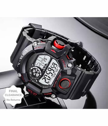 Trex Black Silicon Digital Men's Watch