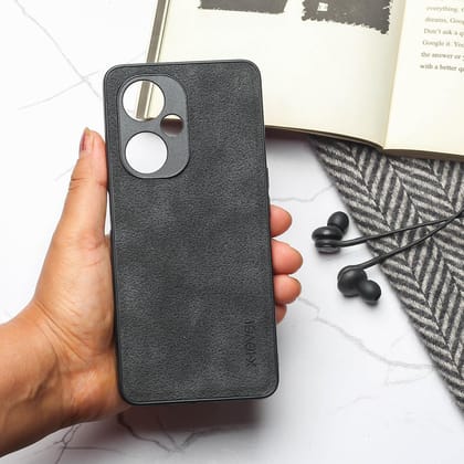 X-LEVEL Black Leather Case for Oneplus Nord CE 3 Lite