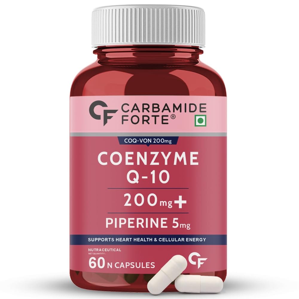 Carbamide Forte Coenzyme Q10, 200mg with piperine, 60 Capsules