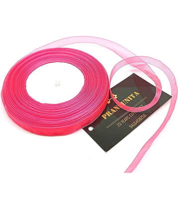 PRANSUNITA Sheer Chiffon Organza Satin Ribbon, 1/2 inch Wide, 20 Yard Length for Gift Wrapping, Wedding & Valentine's Birthday Packing, Bouquet Party Wreath Decoration, DIY Hair Accessories