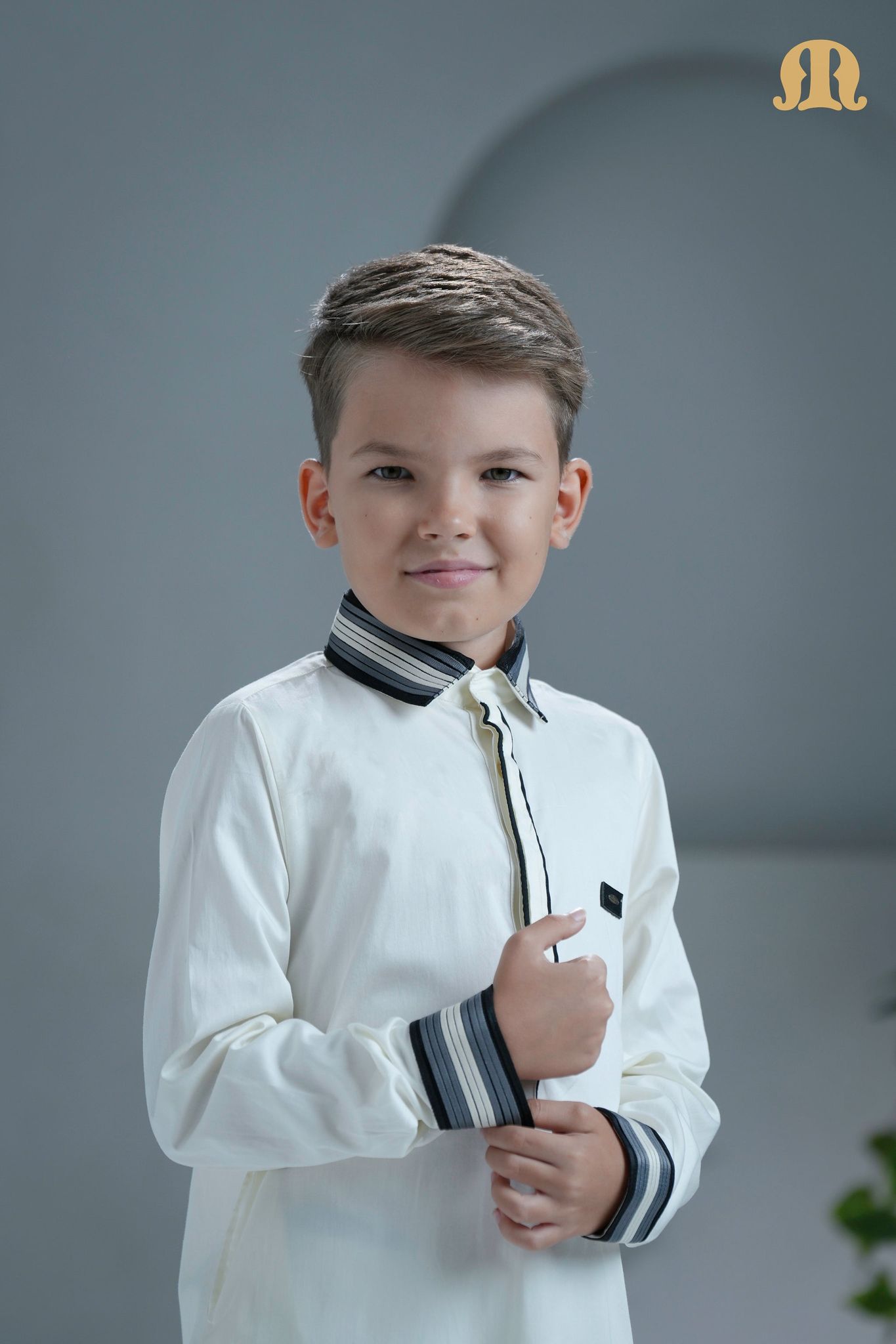 Duman Thobe Cream  For Boys-B2