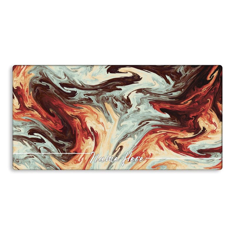 Coral Waves Custom Name TechMat