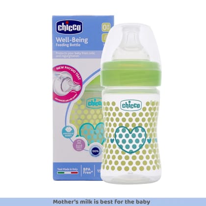 Chicco Well-Being Feeding Bottle 0m+-Well-Being Feeding Bottle / 150ml
