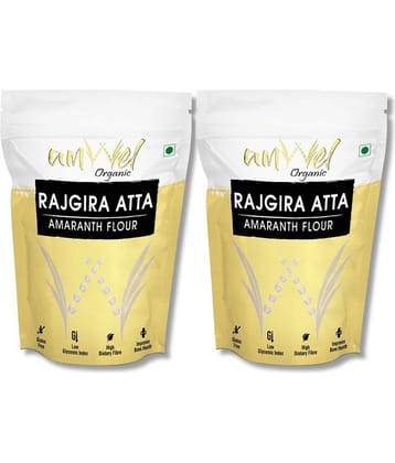 Amwel Rajgira Atta | Amaranth Flour | Gluten Free, High in Protein  900 gm Pack of 2