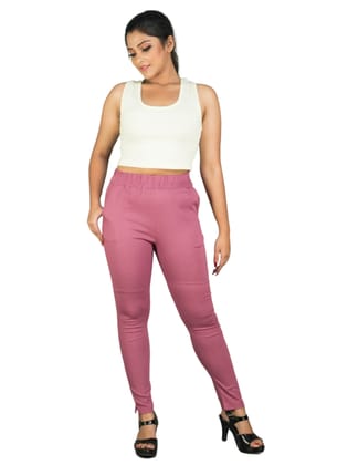 161RVT 4Cats Free Size Trendy Straight Pants - Berry