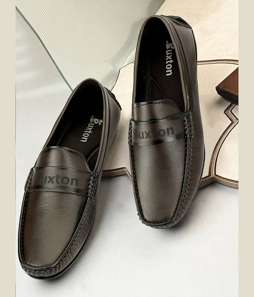 Buxton Loafers Brown Men's Slip on Shoes
