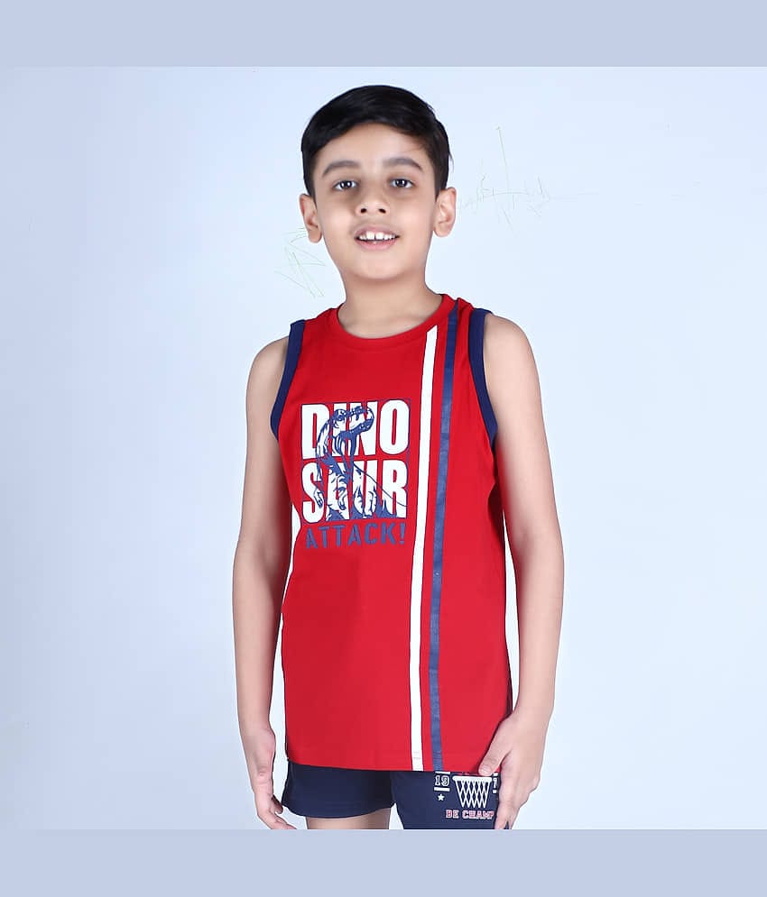 3PIN Pack of 2 Baby Boys Cotton T-Shirt ( Red )