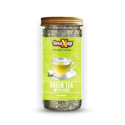 SnaXup Green Tea With Mint Tea 100Gm