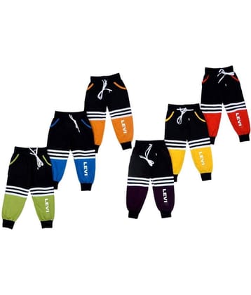 DIAMOND EXPORTER Pack of 6 Boys Cotton Blend Trackpant ( Multi Color )