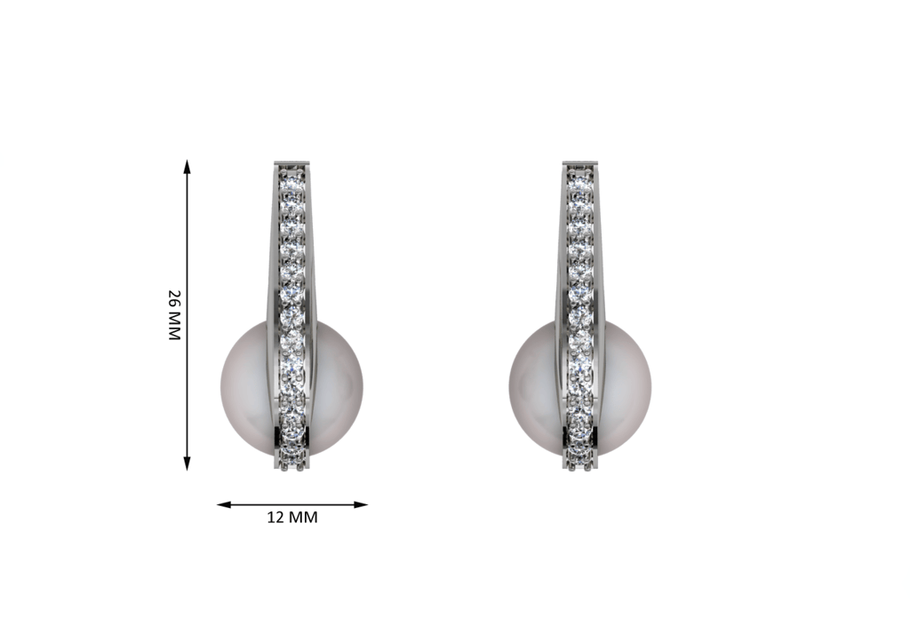 Hooked Claw Pearl Earrings