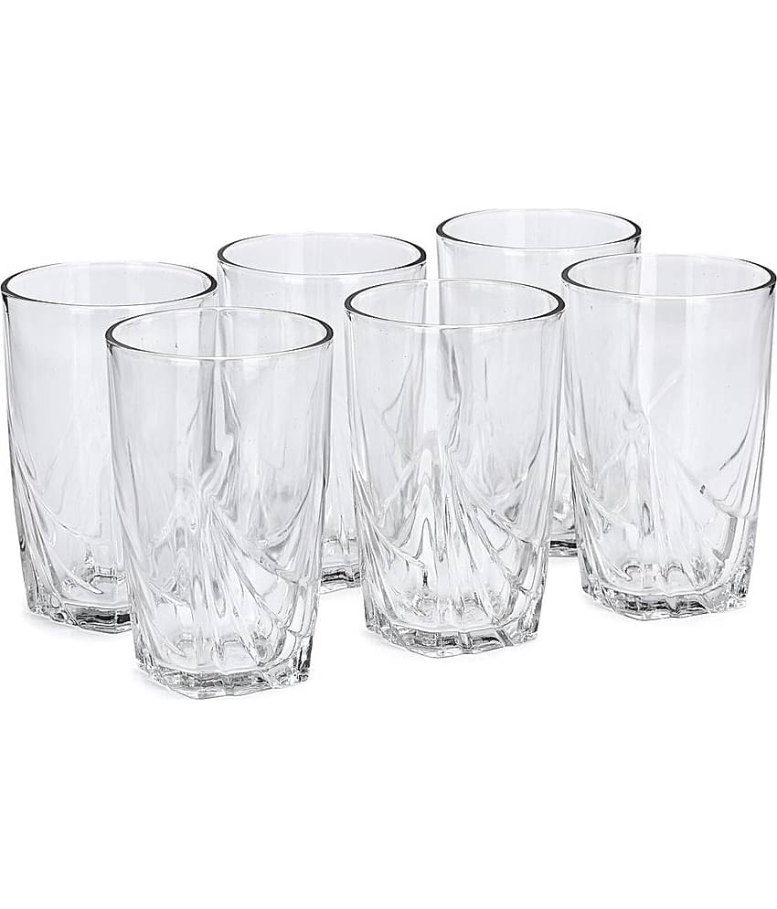 AFAST Designer Glass Glass Glasses 150 ml ( Pack of 6 )