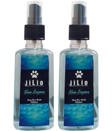 Blue Lagoon Dog dry bath shampoo pack of 2 (400ML)