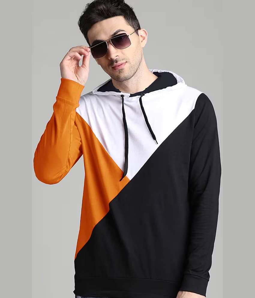 Emerald Pack of 1 Cotton Blend Regular Fit Men's T-Shirt ( Orange )