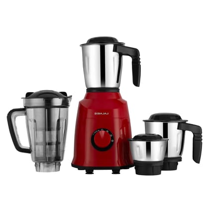 Bajaj Military Series Rex 750W 4 Jar Mixer Grinder | DuraCut Blades | 2-In-1 Function Blade In Dry Jar | 2 Yrs Warranty 【Red/Black】 Bajaj Military Series Rex 750W 4 Jar Mixer Grinder | DuraCut Blades | 2-In-1 Function Blade In Dry Jar | 2 Yrs Warranty 【R