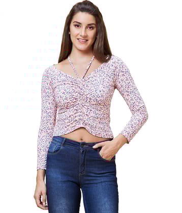 Globus - Pink Cotton Women's Crop Top ( Pack of 1 )