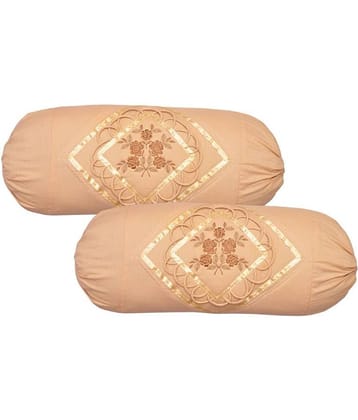 MAHALUXMI COLLECTION Set of 2 Cotton Bolster Covers
