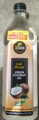 Disano cold pressed virgin coconut skin & hair oil 